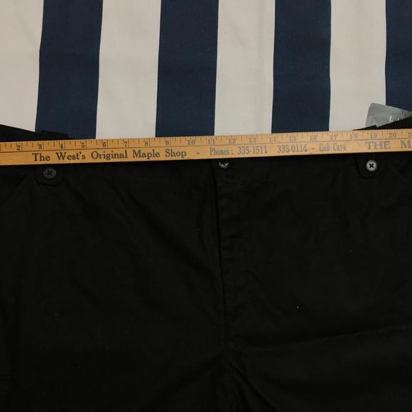 Lauren Ralph Lauren Cargo Shorts Black Plus Size - Picture 5 of 8